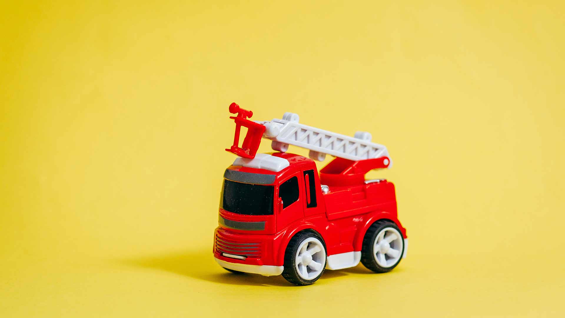 toy red fire engine