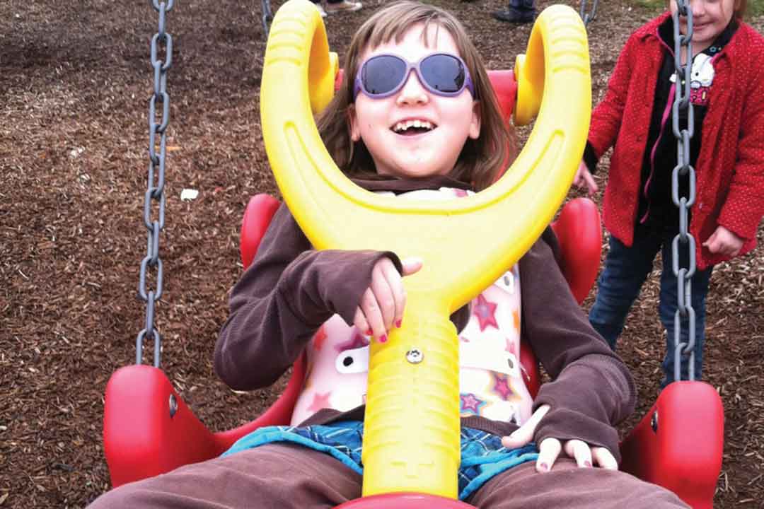 Jade in an Accessible Swing