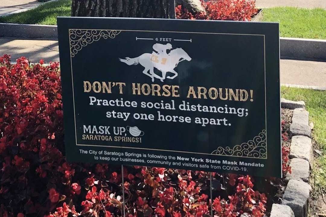 Don't Horse Around - Practice Social Distancing