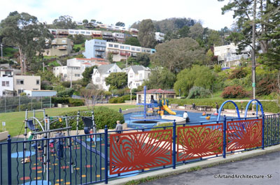 Fencing at a playground