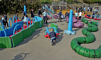 Kids on a playground