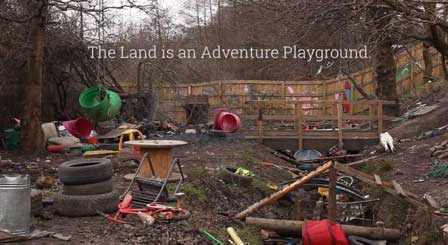 The land is an adventure playground