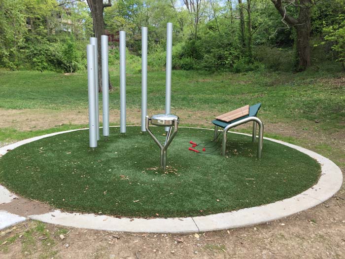 Musical playground equipment