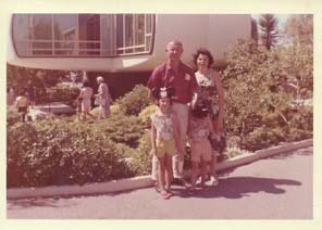 Pat Rumbaugh at Disneyland as a child