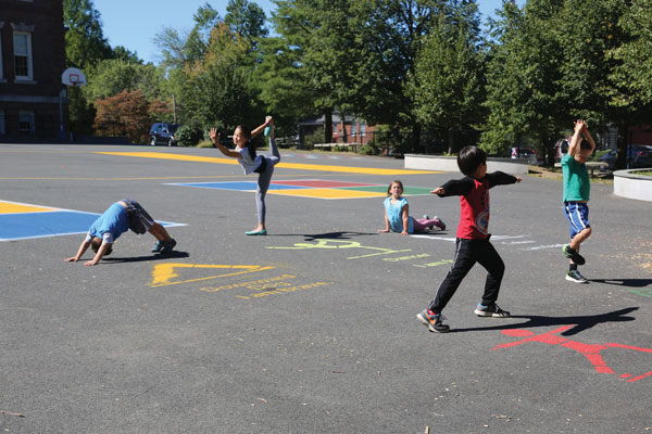 Kids doing Yoga poses