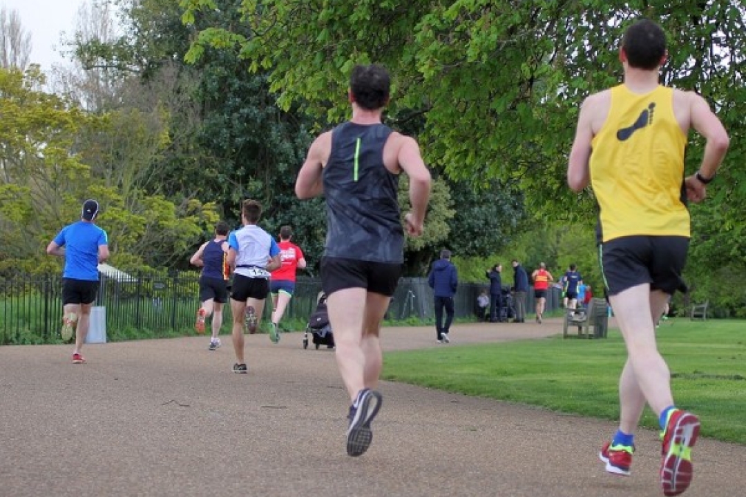Running in the park