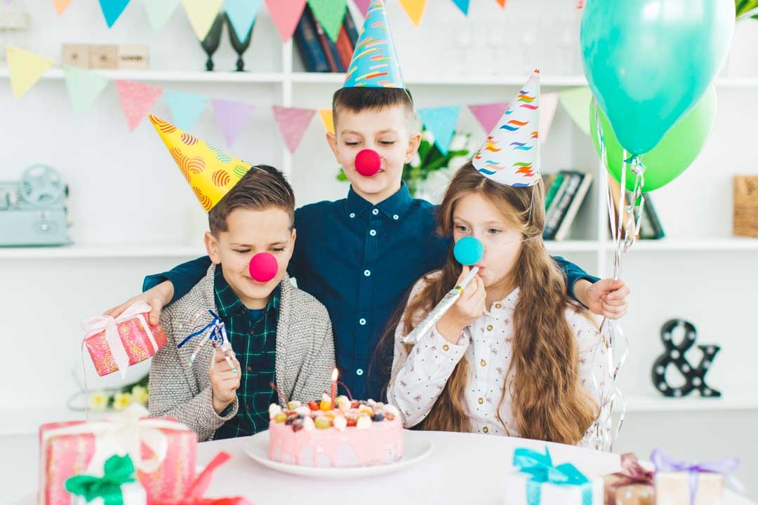Kids celebrating birthday party