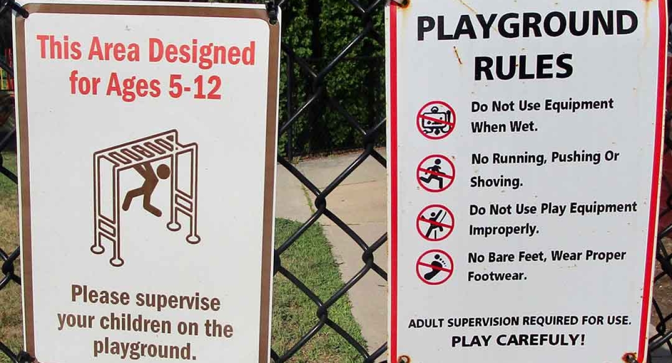 How Can You Be Proactive About Playground Safety Playground Safety Signs & Labels