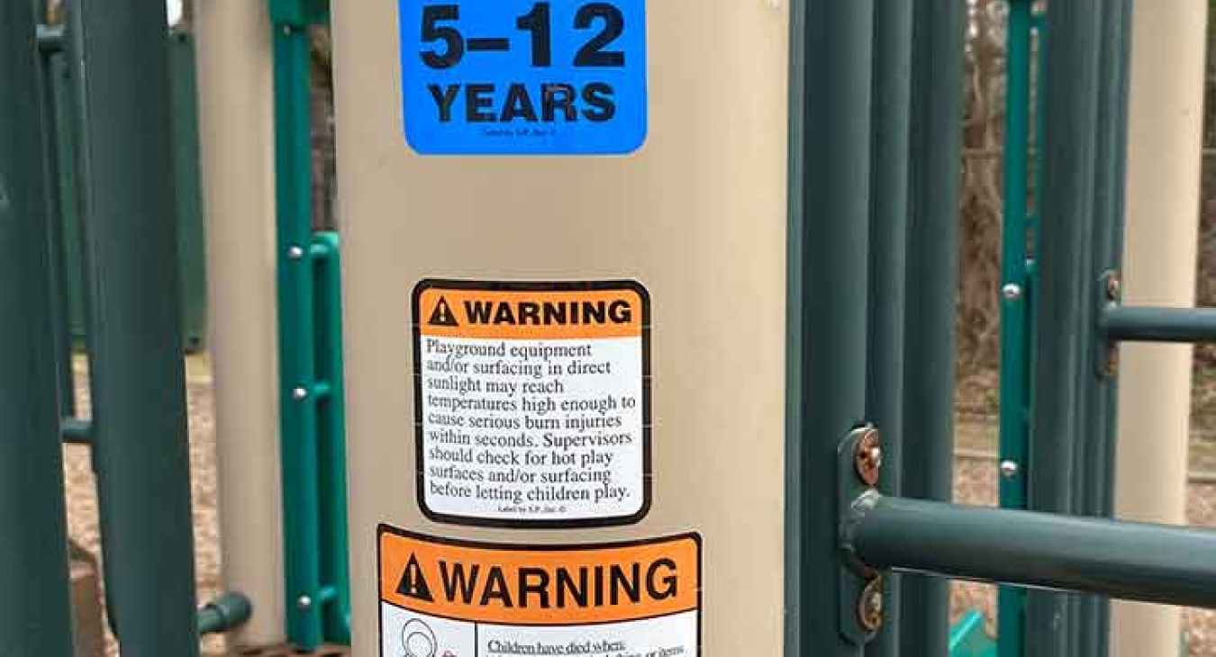 Playground Safety Signs & Labels