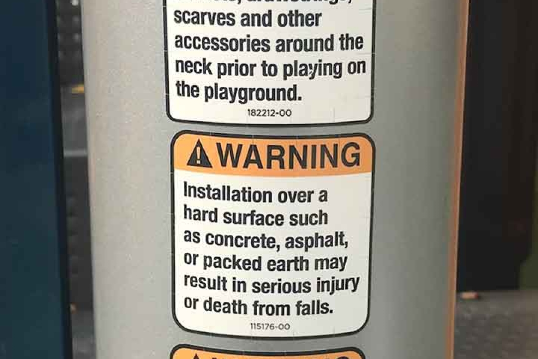 Playground Safety Signs & Labels