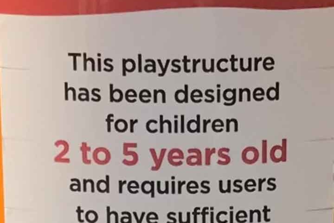 Playground Safety Signs & Labels
