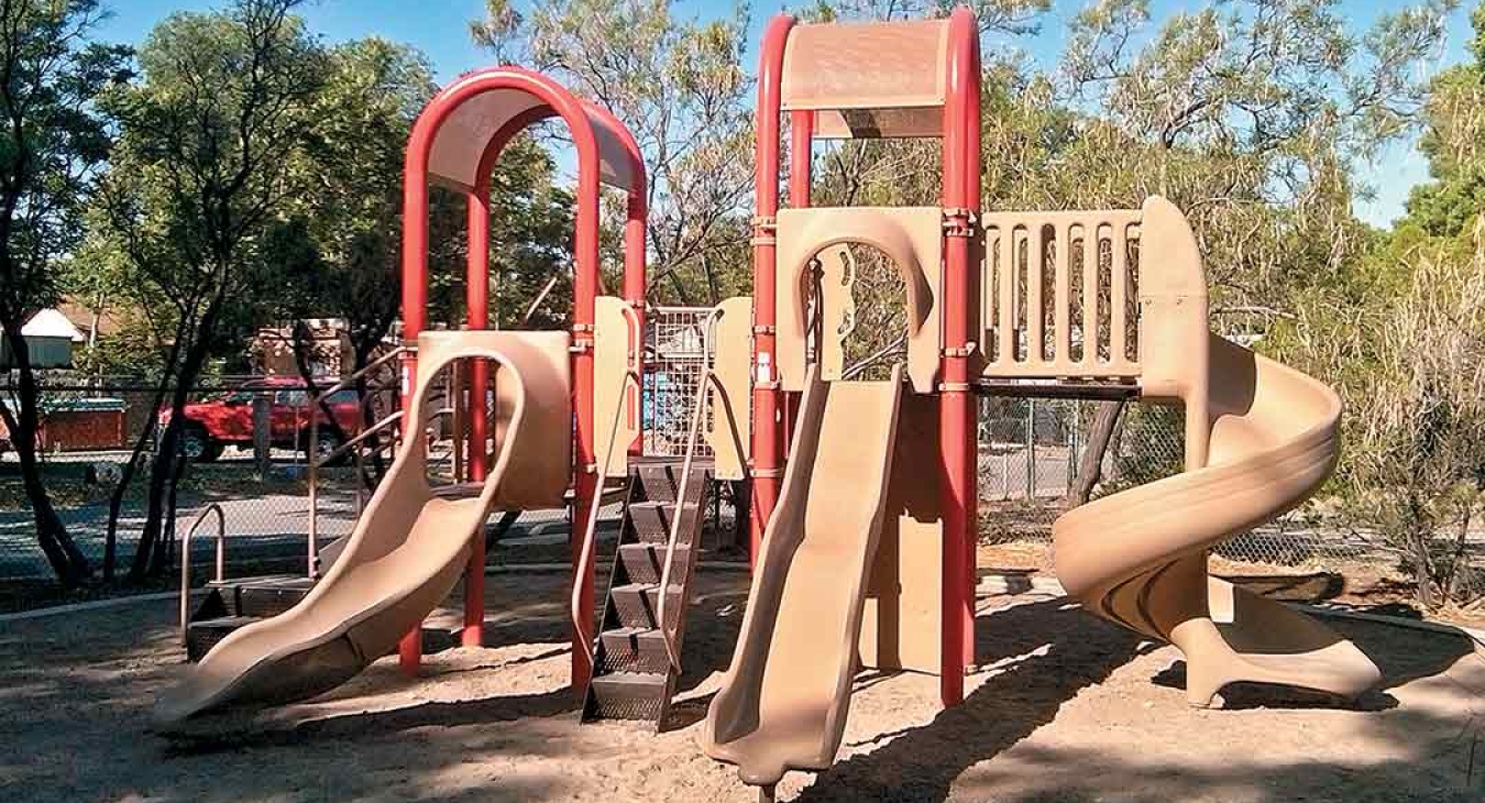 Retrofitted Albuquerque’s Eddie Garcia Park Playground