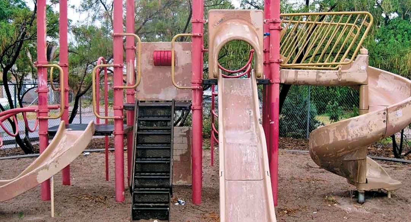 Eddie Garcia Park Playground in need of TLC