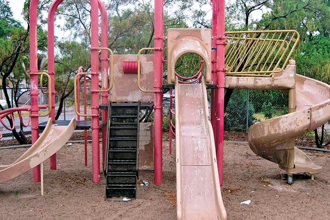 Eddie Garcia Park Playground in need of TLC