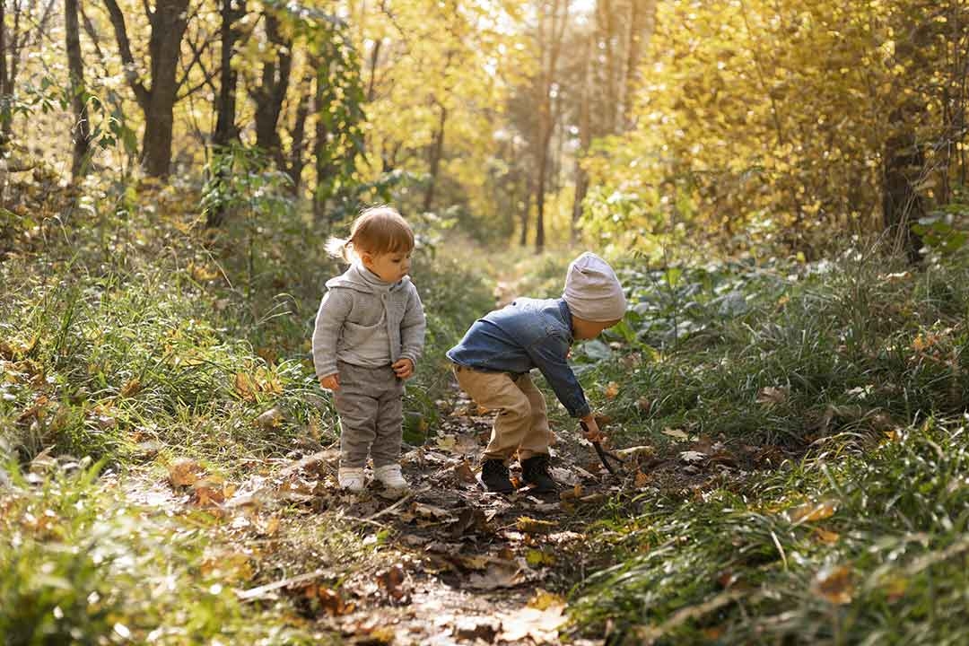 Kids spending time in nature