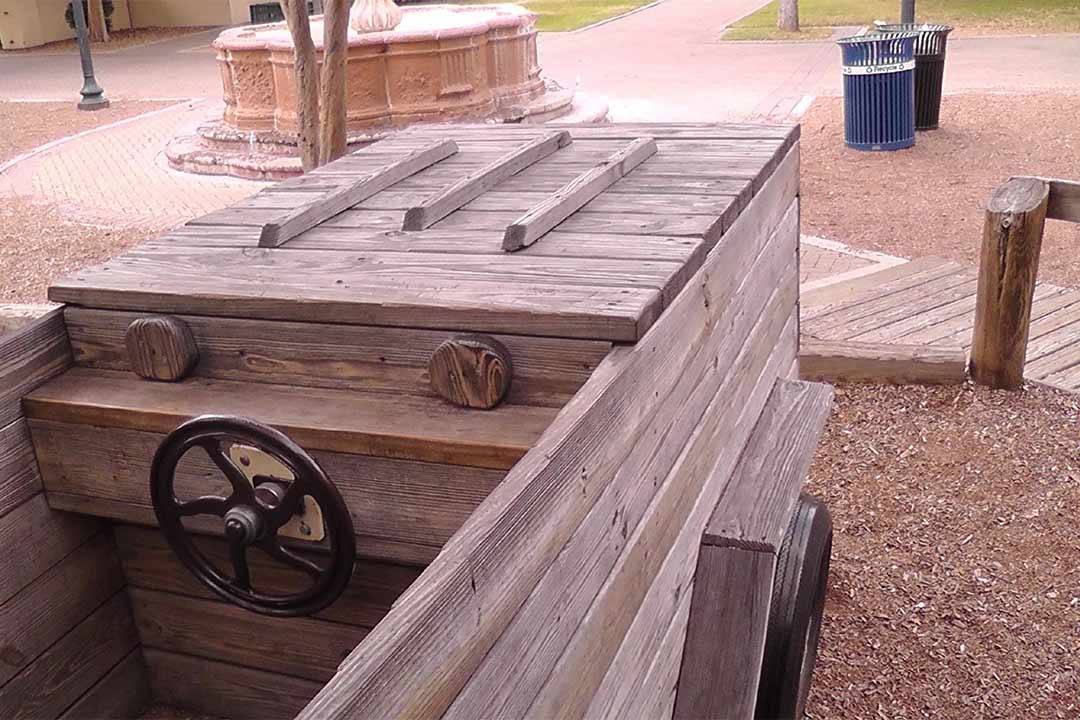 Hemisfair Park Playground - dramatic play car