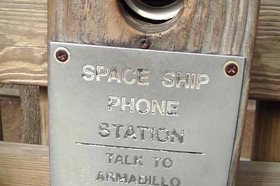 Hemisfair Park Playground - phone line to The Armadillo