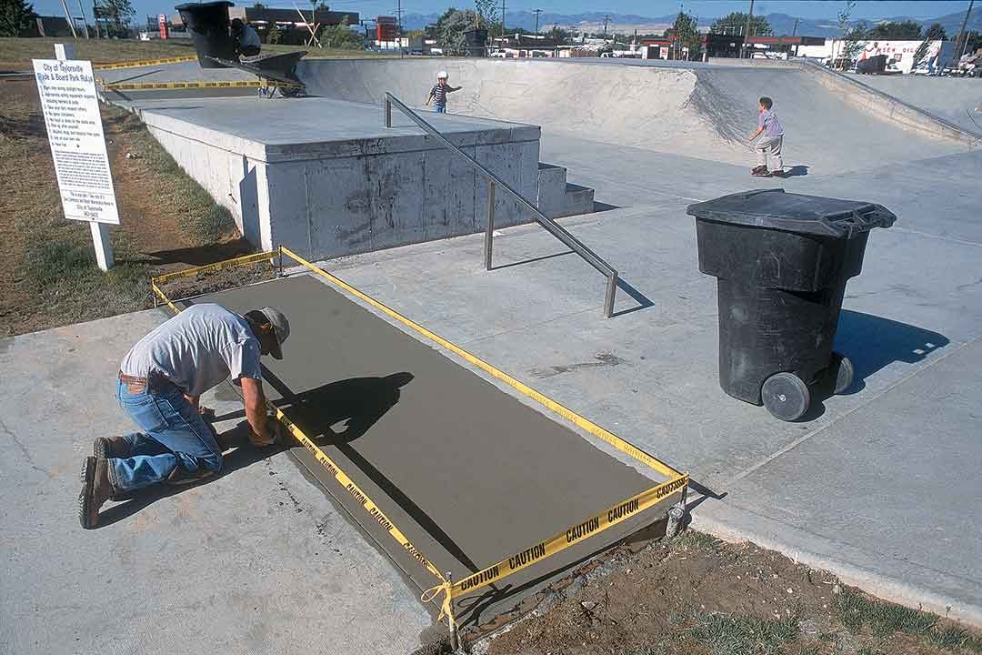 Skatepark concrete repair