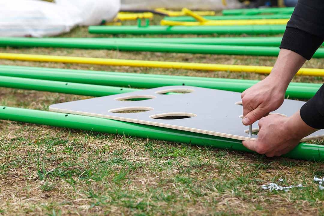 caring for playground equipment