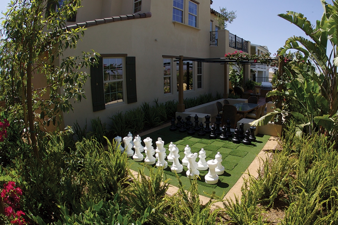 Outdoor Chess with Synlawn Artificial Turf