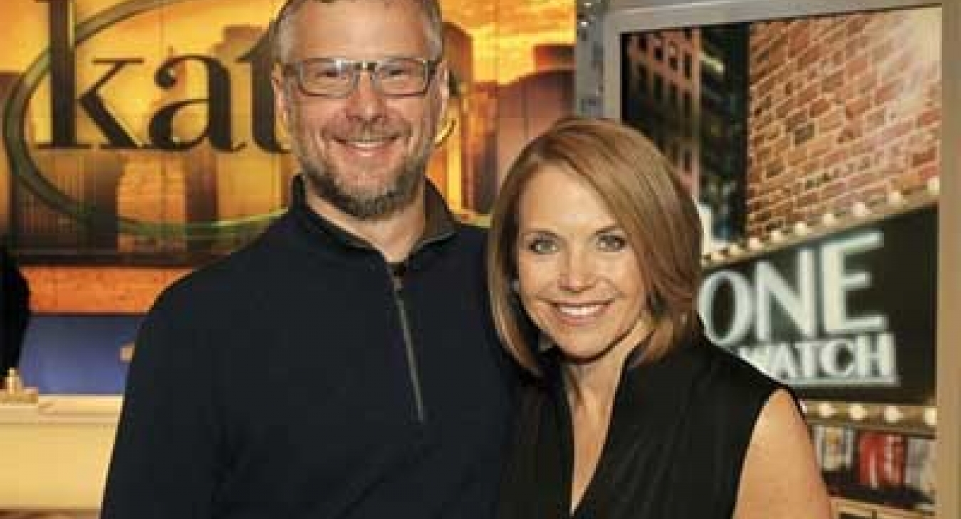 Rusty Keeler and Katie Couric