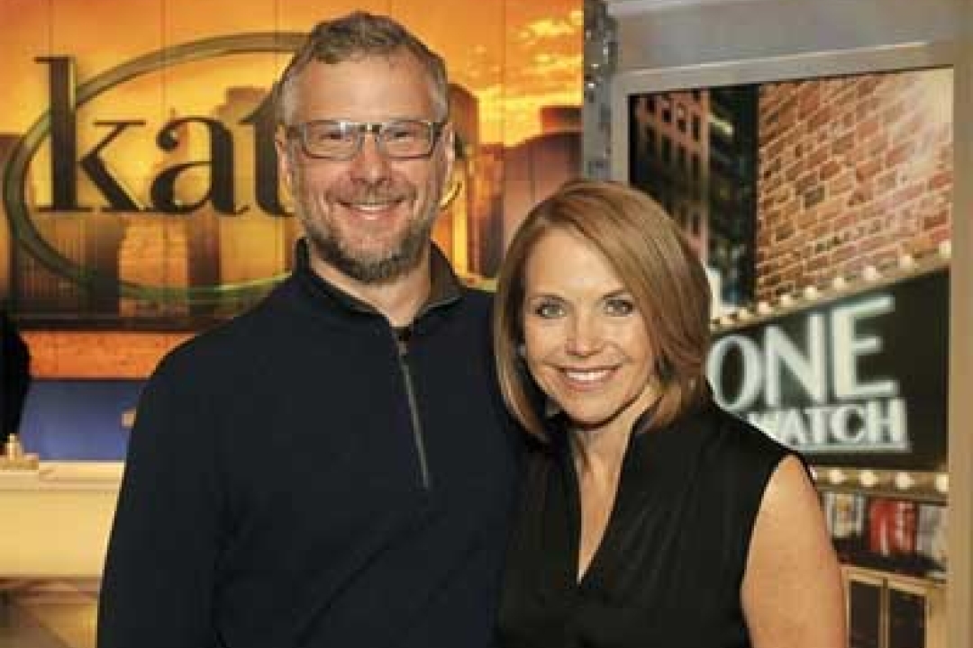 Rusty Keeler and Katie Couric