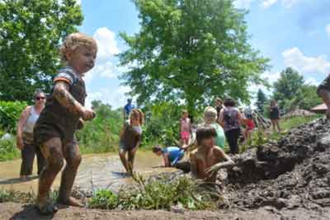 Mud play for all ages at The Anarchy Zone