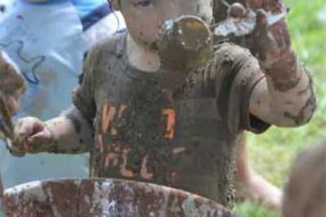 The mud kitchen at The Anarchy Zone
