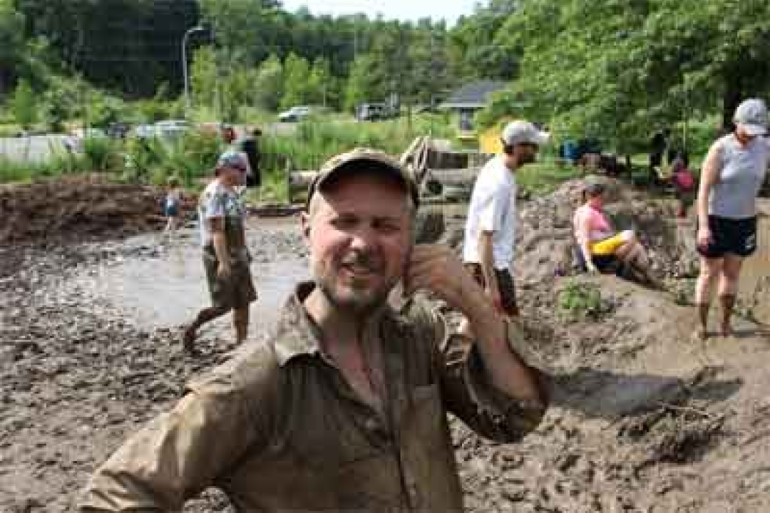 Having fun in the mud at The Anarchy Zone