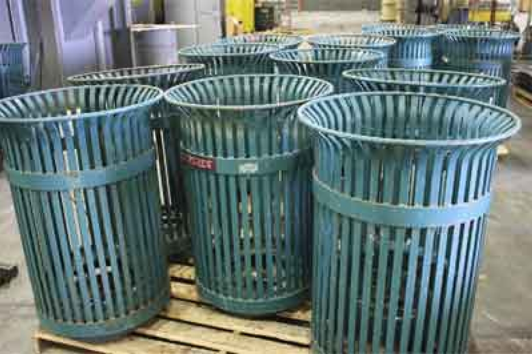 Receptacles Before Refurbishment by Witt Industries