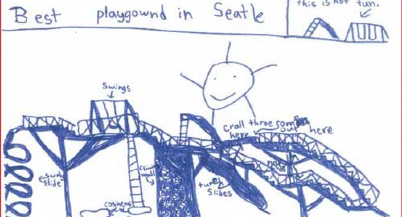 Drawing that inspired the Seattle Center design.