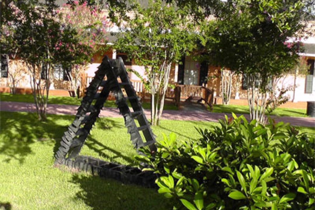What is this? To the artist who created it, it is a sculpture, a work of art. To a child it is a climber.