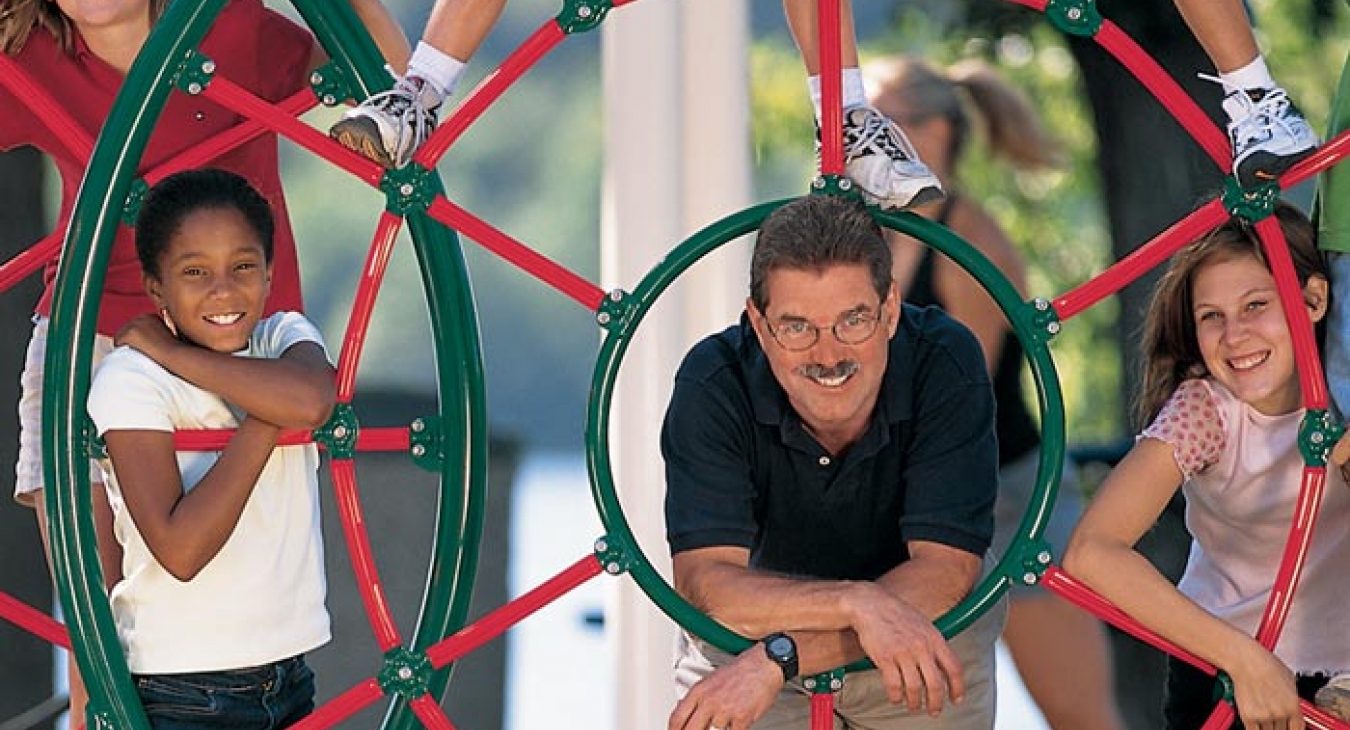 Steve King sets the bar high for playground development