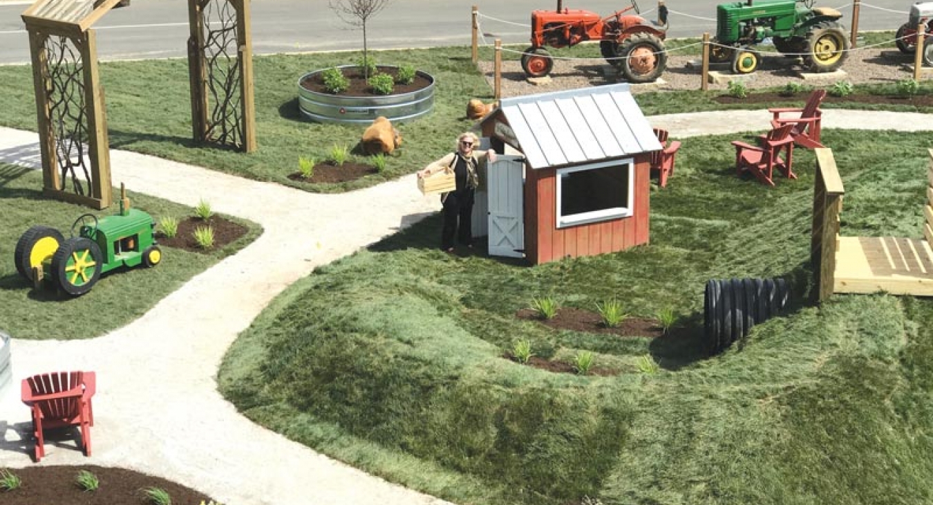 Designer S Unique Farm Themed Playground Brings Kid Size Fun To Retail   SFF Playground Cynthia Gentry 