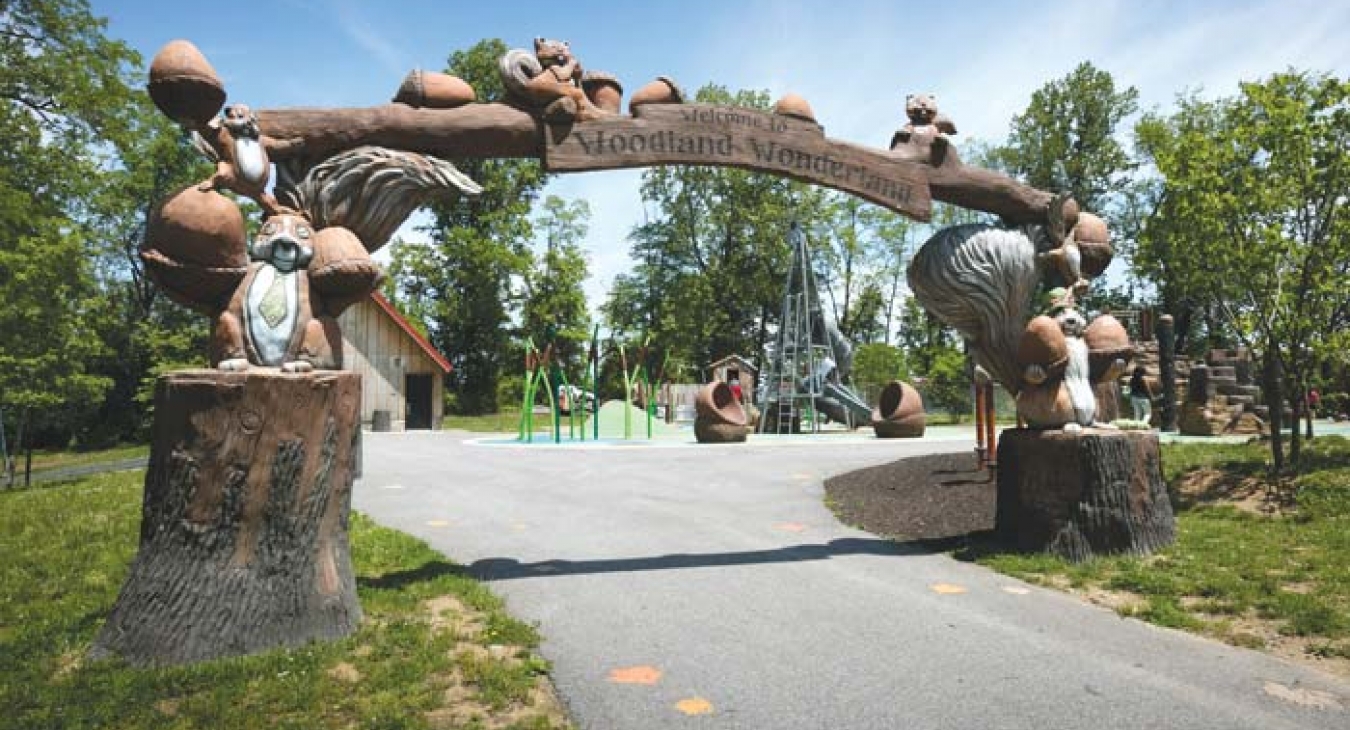 Designer S Unique Farm Themed Playground Brings Kid Size Fun To Retail   Walker Mill Regional Park Entrance 0 