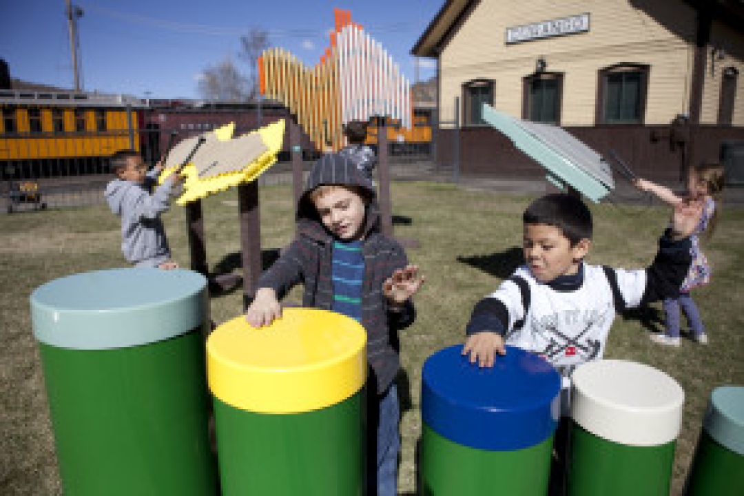 Kids on a playground