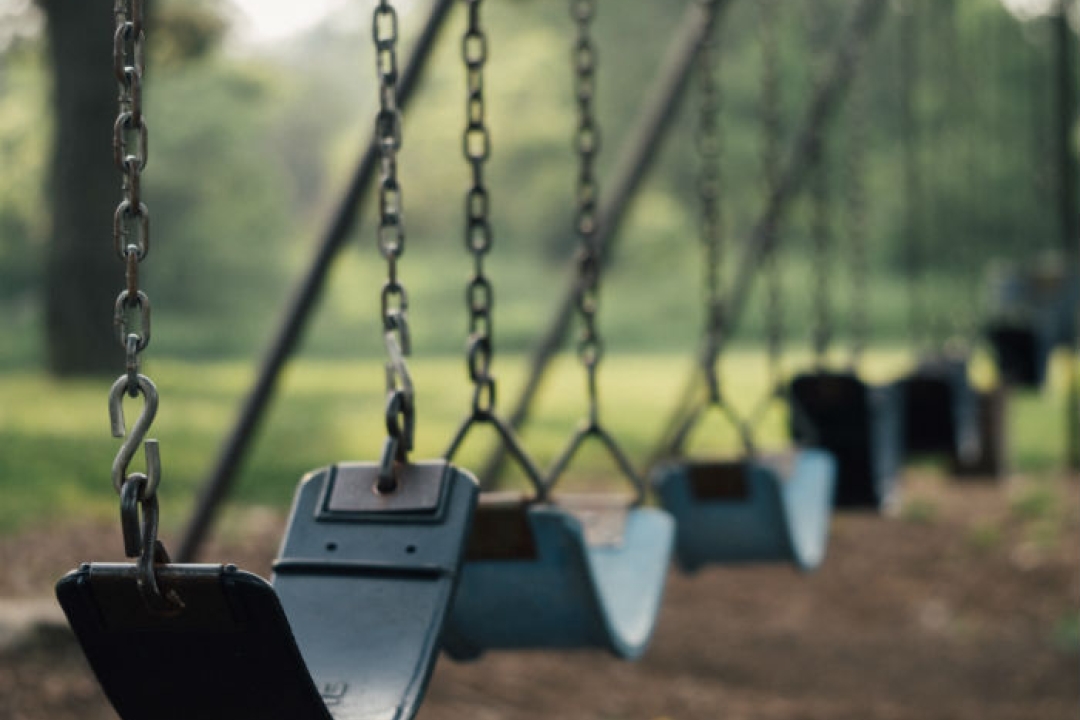 Swings on a playground