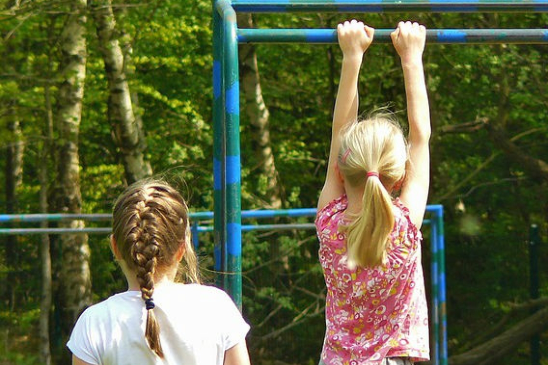 Girls at a playground