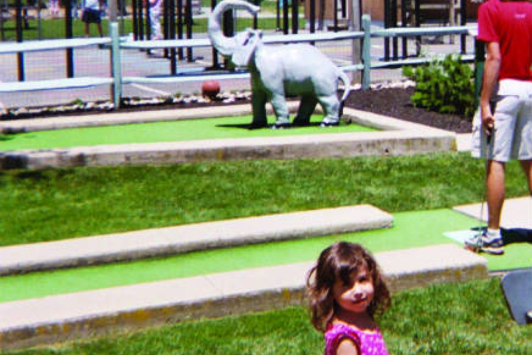 Self-competitive Bankshot and mini-golf.