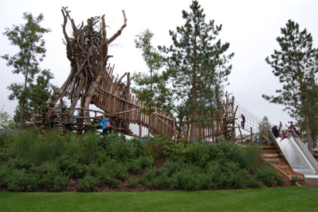 Tumbling Bay Playground, Queen Elizabeth Olympic Park - climbing tower