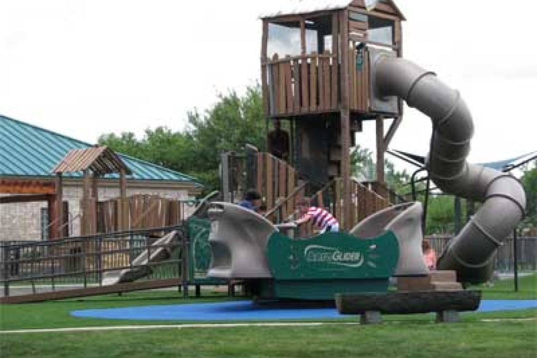 Cre8Play playground at River Park in Sugar Land TX