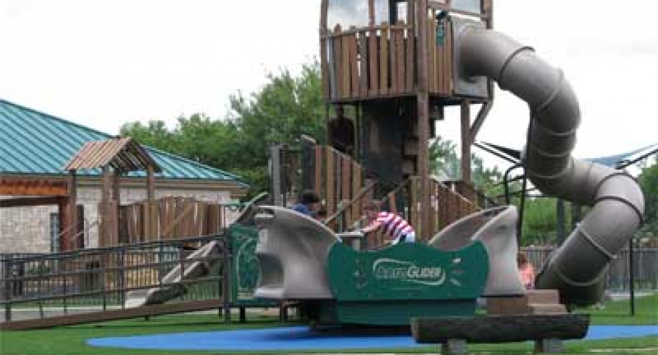 Cre8Play playground at River Park in Sugar Land TX