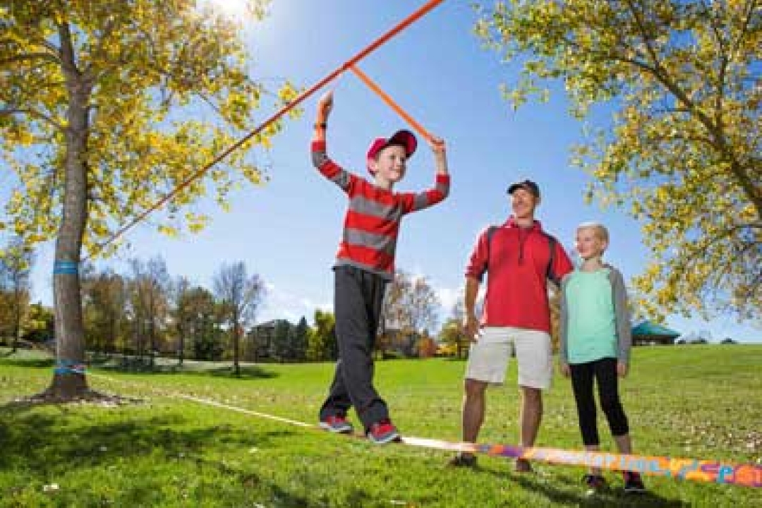 Slacklining for kids