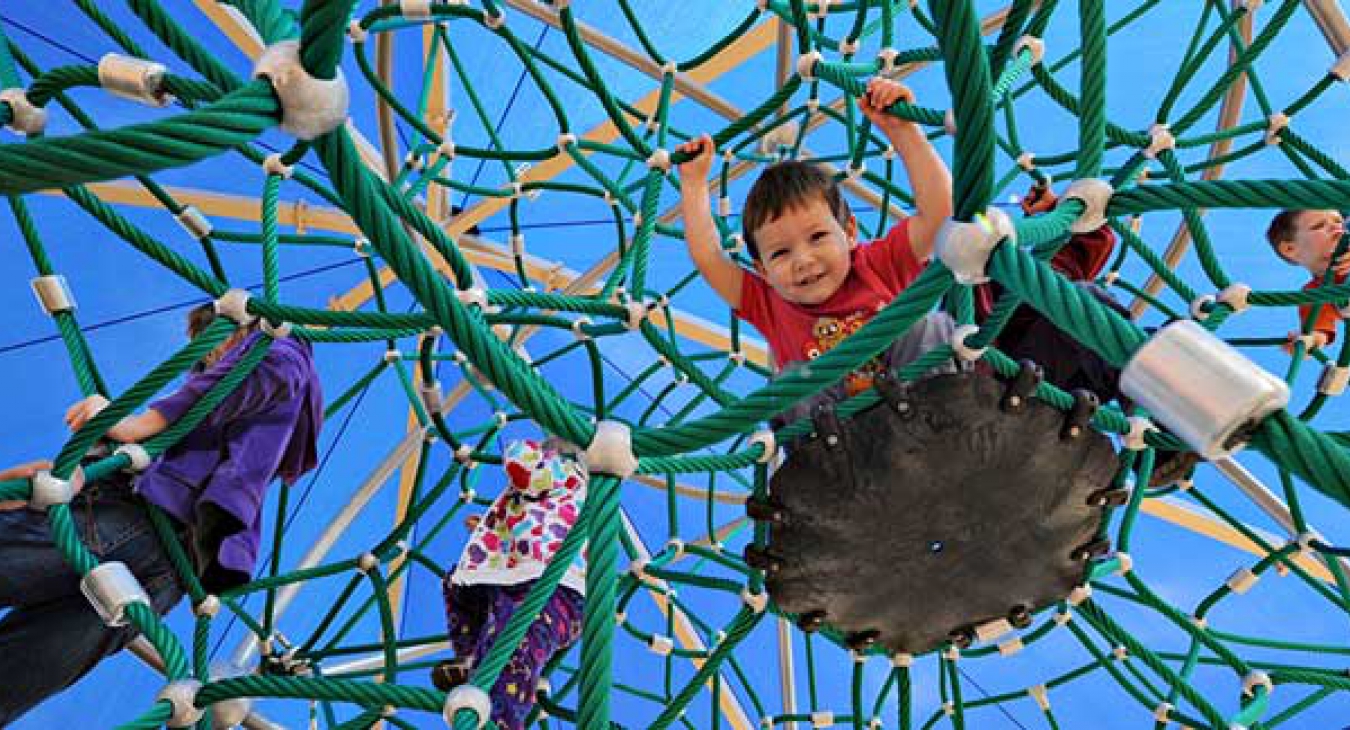 rope climbing structure playground