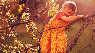 Girl Climbing Tree