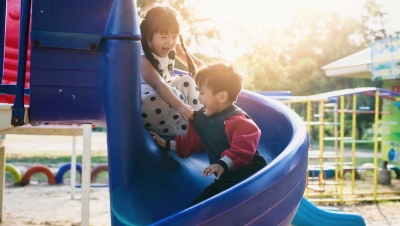 Kids Safe While Playing In A Playground