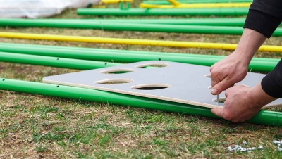 caring for playground equipment