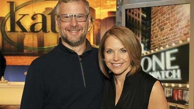 Rusty Keeler and Katie Couric