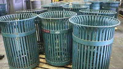 Receptacles Before Refurbishment by Witt Industries