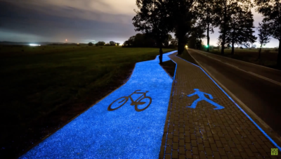 glow in the dark path